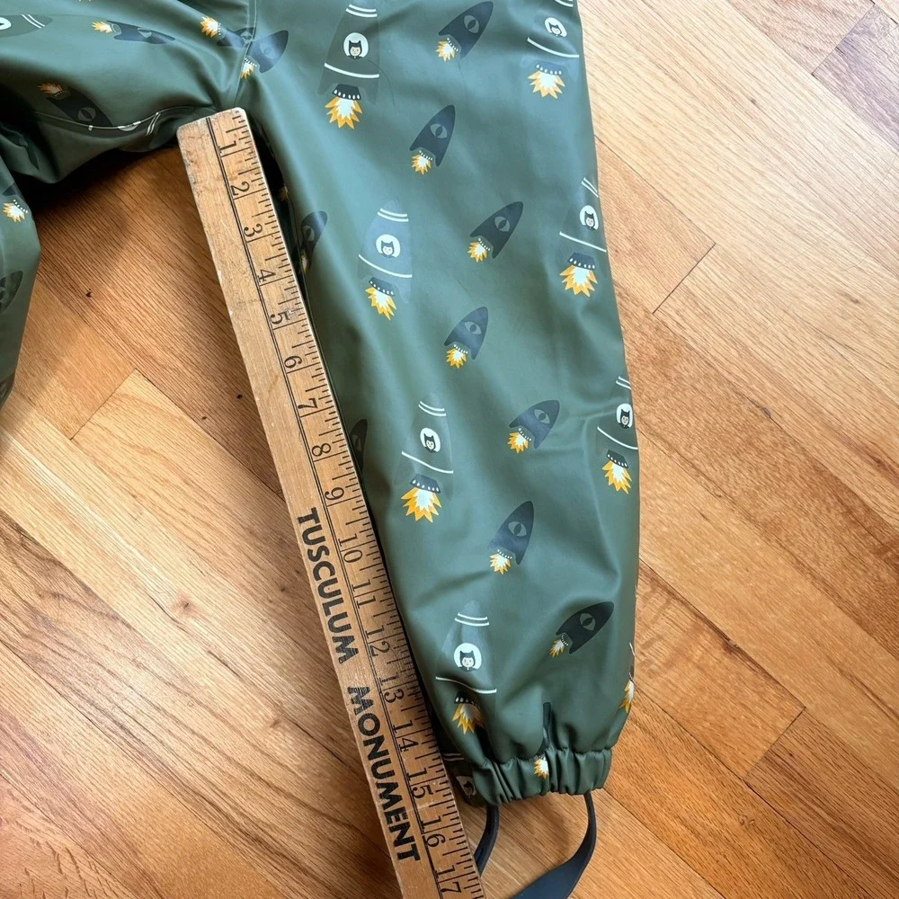 Katnakken Rain Suit Kids 4T Green Quilted Waterproof Snowsuit Hagl 104cm